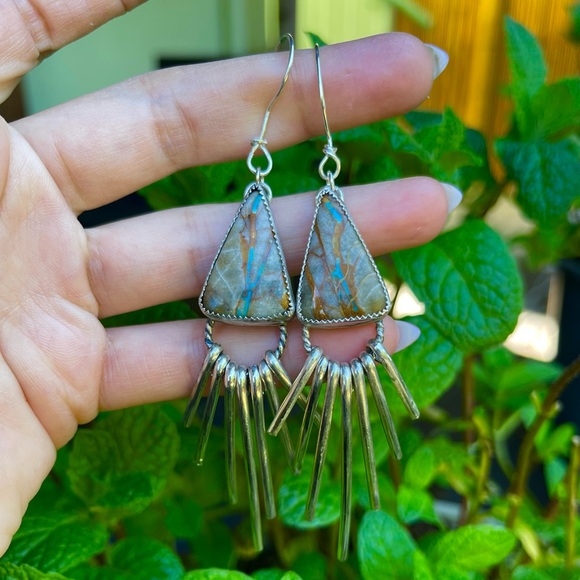 Turquoise earrings - Picture 3 of 4